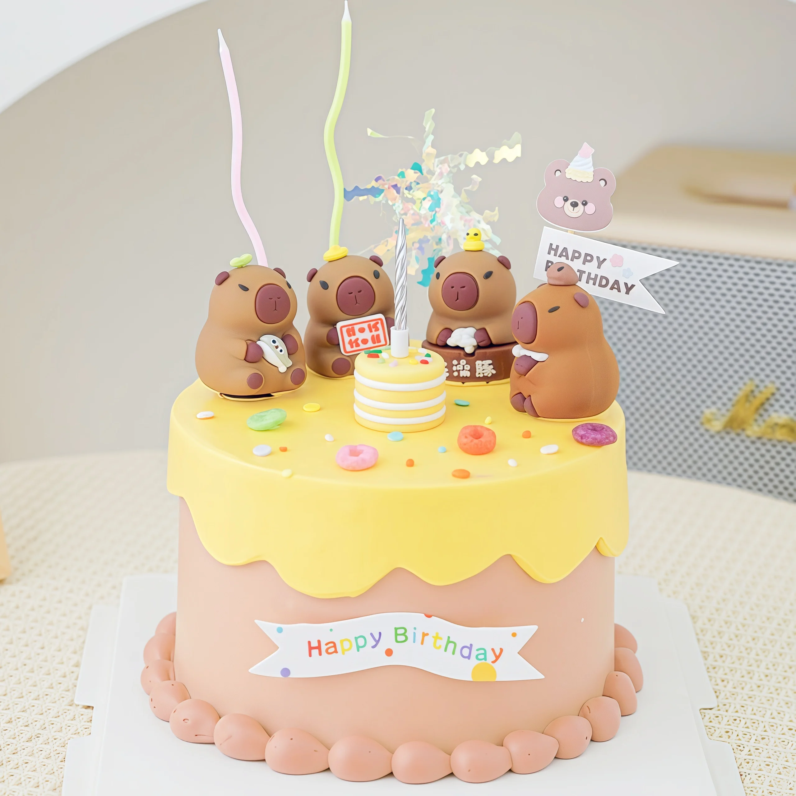 Home Improvement News - Capibara Birthdday Cake Topper Decorazioni per