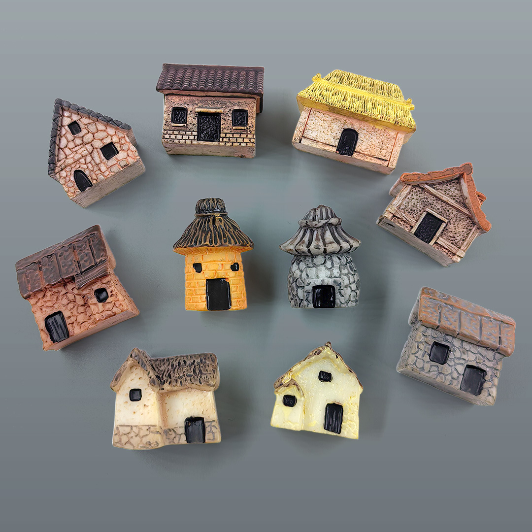 Home Improvement News - Miniatura di Casa in Resina, Decorazione