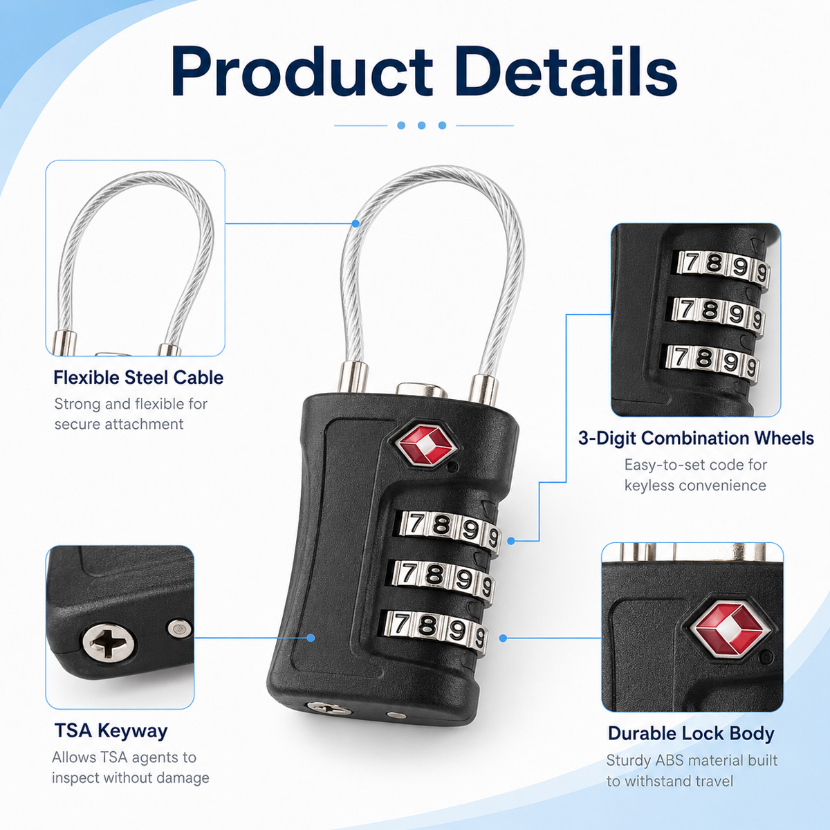 Lucchetto TSA Approvato con Co - Home Improvement And Hardware recensione e prezzo